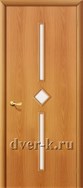 Остекленная межкомнатная дверь Диадема ДО в финиш-пленке миланский орех