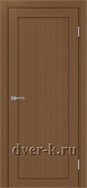 Глухая межкомнатная дверь Оптима Порте Турин 501.1 в экошпоне орех