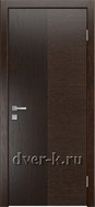 Глухая шпонированная дверь Plain-1 в цвете дуб коньячный