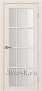 Межкомнатная дверь Оптима Порте Турин 542.2222 в экошпоне ясень перламутровый со стеклом Мателюкс