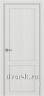 Глухая межкомнатная дверь Оптима Порте Турин 502.11 в цвете ясень серебристый