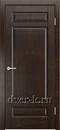 Глухая шпонированная дверь Ростра-4 ДГ в цвете дуб коньячный
