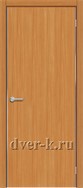Офисная межкомнатная дверь Стандарт Плюс с алюминиевой кромкой в ПВХ миланский орех