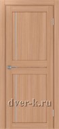 Глухая межкомнатная дверь Оптима Порте Турин 523.111 АПП SC в экошпоне ясень темный с молдингом матовый хром