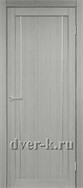 Глухая межкомнатная дверь Турин 522.111 АПП SC в экошпоне дуб серый с молдингом матовый хром