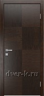 Глухая шпонированная дверь Plain-4 в цвете дуб коньячный