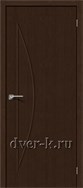 Глухая ламинированная межкомнатная дверь Мастер-5 3D Wenge