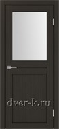 Межкомнатная дверь Оптима Порте Турин 520.211 в экошпоне венге со стеклом Мателюкс