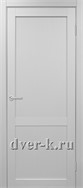 Глухая межкомнатная дверь Оптима Порте Турин 502.11 в экошпоне белый лед