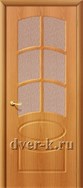 Остекленная межкомнатная дверь Неаполь ДО в ПВХ миланский орех