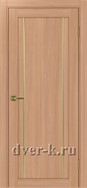 Межкомнатная дверь Оптима Порте Турин 522.111 АПП SG в экошпоне ясень темный с молдингом матовое золото