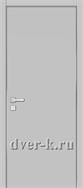 пластиковый дверной блок серый гладкий RAL 7035 с алюминиевым торцом
