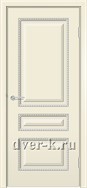 Межкомнатная дверь Версаль ДГ ваниль с патиной серебро