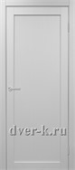 Глухая межкомнатная дверь Оптима Порте Турин 501.1 в экошпоне белый лед