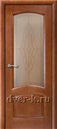Остекленная шпонированная дверь Александрит ДО в цвете тонированный анегри