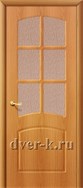 Остекленная межкомнатная дверь Наполеон ДО в ПВХ миланский орех