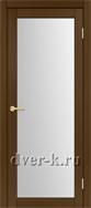 Межкомнатная дверь Оптима Порте Турин 501.2 в экошпоне орех со стеклом Мателюкс