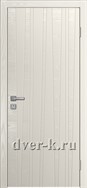 Глухая шпонированная дверь Vertikal-13 в цвете бьянко