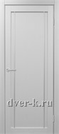 Глухая межкомнатная дверь Турин 522.111 АПП SC в экошпоне белый лед с молдингом матовый хром