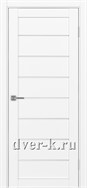 Межкомнатная дверь Оптима Порте Турин 508 в цвете белый снежный со стеклом Мателюкс