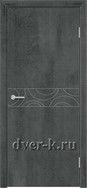 Звукоподавляющая дверь М-43 с шумоизоляцией 42 ДБ в цвете темный бетон