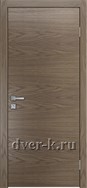 Глухая шпонированная дверь Plain в цвете дуб грейвуд