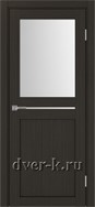 Межкомнатная дверь Оптима Порте Турин 520.221 в экошпоне венге со стеклом Мателюкс