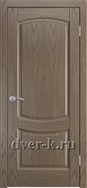 Глухая шпонированная дверь Ростра-5 ДГ в цвете дуб грейвуд
