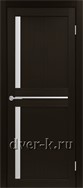 Межкомнатная дверь Оптима Порте Турин 523.221 в экошпоне венге со стеклом Мателюкс