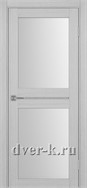 Межкомнатная дверь Оптима Порте Турин 520.212 в экошпоне дуб серый со стеклом Мателюкс