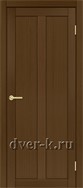 Глухая межкомнатная дверь Optima Porte Турин 521.11 в экошпоне орех