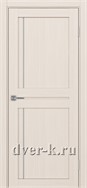 Глухая межкомнатная дверь Турин 523.111 АПП SC в экошпоне ясень перламутровый с молдингом матовый хром