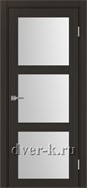 Межкомнатная дверь Оптима Порте Турин 530.222 в экошпоне венге со стеклом Мателюкс