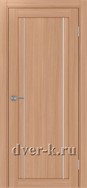 Глухая межкомнатная дверь Оптима Порте Турин 522.111 АПП SC в экошпоне ясень темный с молдингом матовый хром