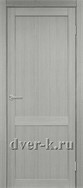 Глухая межкомнатная дверь Оптима Порте Турин 502.11 в экошпоне дуб серый