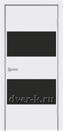 белая дверь TL03 черный лак