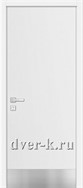 дверь пластик белая с отбойной пластиной