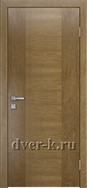 Глухая шпонированная дверь Plain new в цвете дуб янтарный