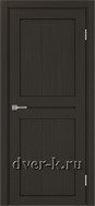 Глухая межкомнатная дверь Оптима Порте Турин 520.111 в экошпоне венге