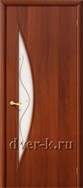 Ламинированная дверь эконом класса с фьюзингом Луна ДФ итальянский орех