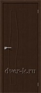 Глухая ламинированная межкомнатная дверь Мастер-7 3D Wenge