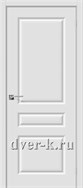 Недорогая межкомнатная дверь Скинни-14 ПВХ белая
