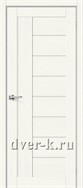 Межкомнатная дверь Браво-29 в экошпоне White Wood