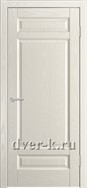 Глухая шпонированная дверь Ростра-4 ДГ в цвете бьянко
