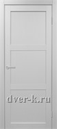 Глухая межкомнатная дверь Оптима Порте Турин 530.111 в экошпоне белый лед