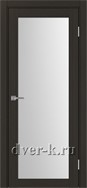Межкомнатная дверь Оптима Порте Турин 501.2 в экошпоне венге со стеклом Мателюкс