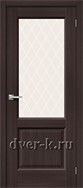 Остекленная межкомнатная дверь Неоклассик-33 в экошпоне Wenge Melinga