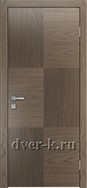 Глухая шпонированная дверь Plain-3 в цвете дуб грейвуд