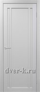 Глухая межкомнатная дверь Оптима Порте Турин 522.111 в экошпоне белый лед