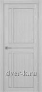 Глухая межкомнатная дверь Оптима Порте Турин 523.111 в экошпоне дуб серый